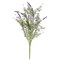 Faux Lavender Golden Trumpet Spray Green Stem Floral Arrangement Accent Decor - Set of 2